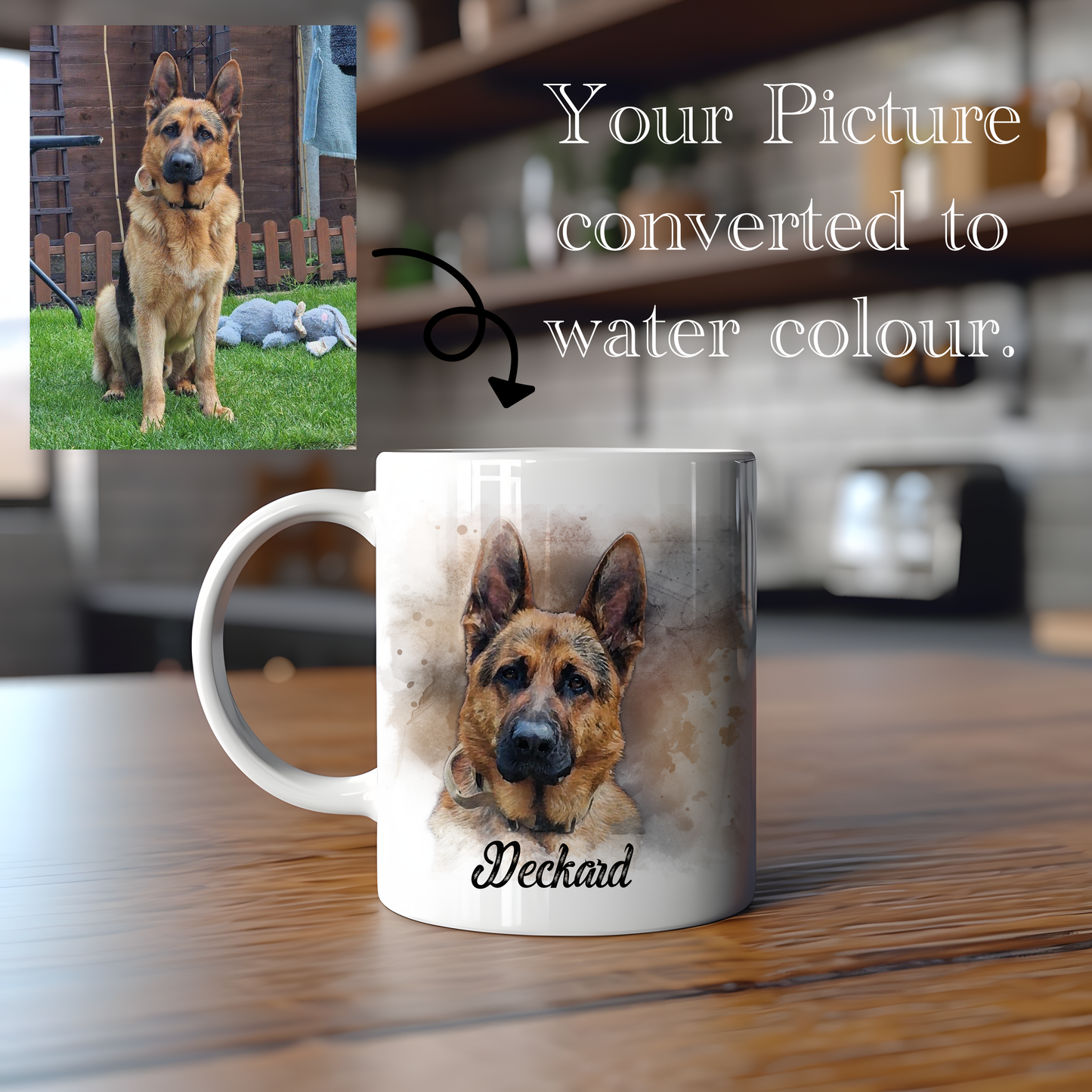 Personalized Dog Mug – "I WOOF YOU MUMMY"